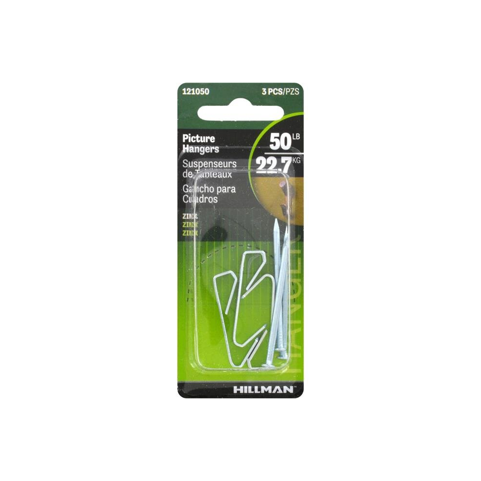 50 Lbs Anchorwire Silver Conventional Picture Hanger - Case Of 3 - Pack Of 10 747432541175