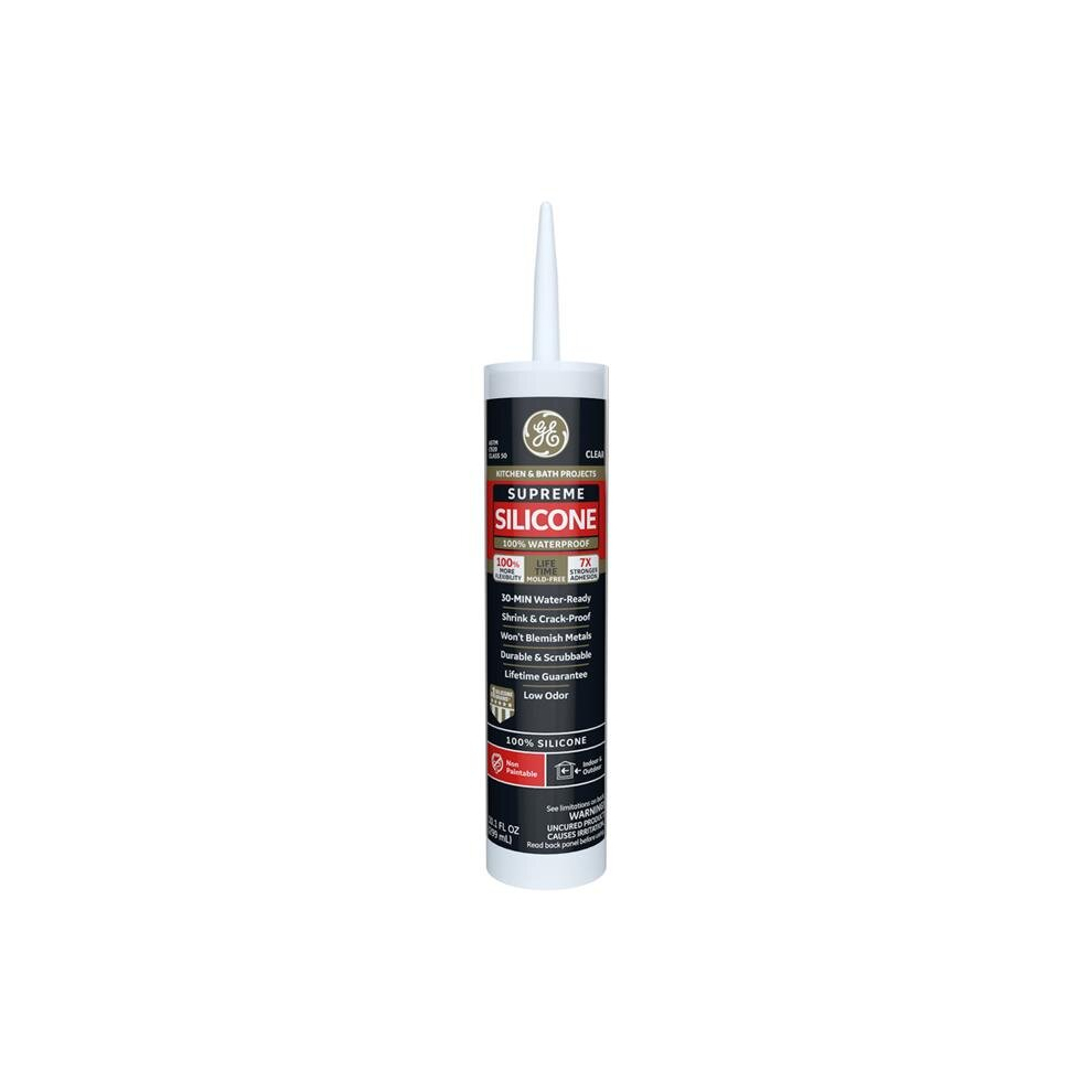10.1 Oz Clear K & B Supreme Silicone Ii Sealant 747432533361