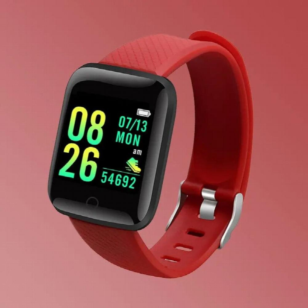 Fitness Kids Smart Watch Children Smartwatch For Girls Boys Smart Clock Students Waterproof Fitness Tracker Digital Smart-Watch Red 885674425430