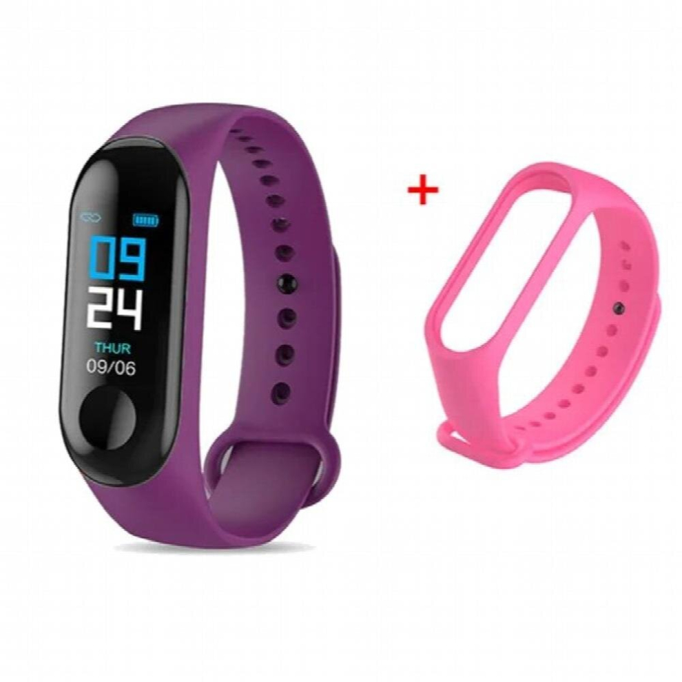 Womens Watch Mens Clock Heart Rate Blood Pressure Monitoring Tracker Fitness Wristband Bluetooth Connection Kids Smartwatch Brown 885674427236