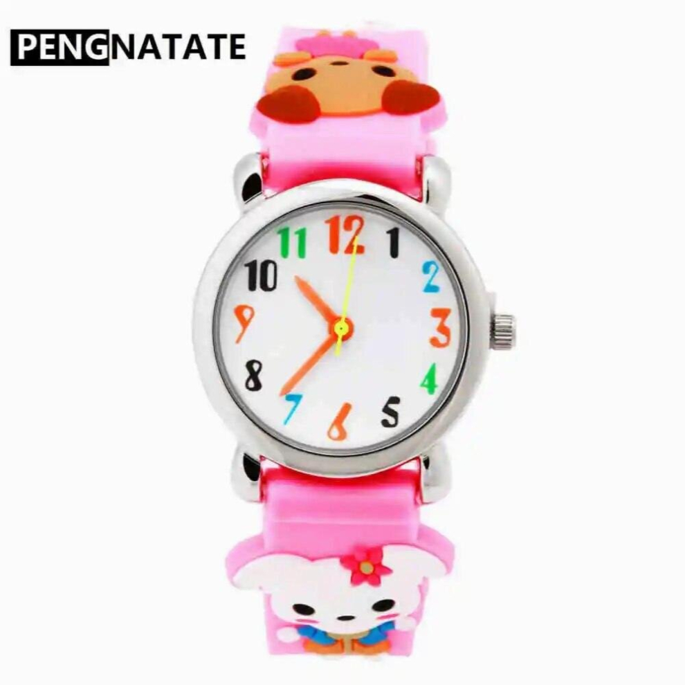 Children Watches Waterproof Strap 3D Cartoon Dinosaur Silicone Bracelet Wristwatch Kids Hand Watch Boys-image-OPC-PCY8QW8-NEW