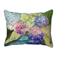 16 x 20 in. Pink & Purple Hydrangeas Large Indoor & Outdoor Pillow
