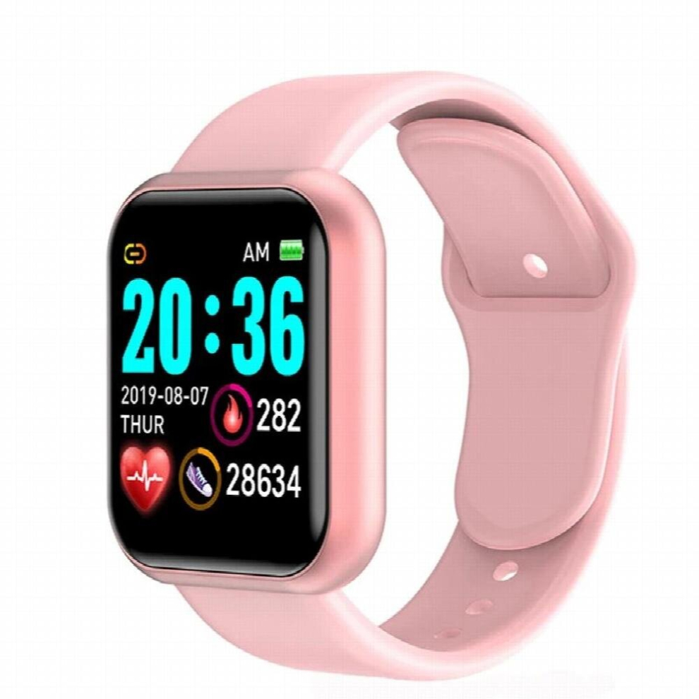 Digital Smart Sport Watch Mens Watches Digital Led Electronic Wristwatch Bluetooth Fitness Smart Watch Women Kids Hours Hodinky Pink 885674443946