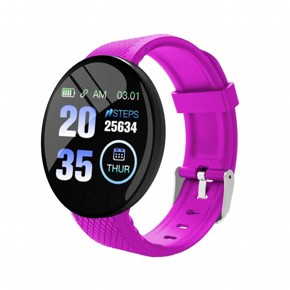 D18 Smart Watch Men Women Smartwatch Blood Pressure Waterproof Digital Watches Man Sports Fitness Tracker Watch For Android Ios Brown 885674443854