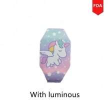 Cartoon Pattern Luminous Kids Unicorn Watches Girls Silicone Strap LED Children Watch Boys Reloj Infantil Wristwatches