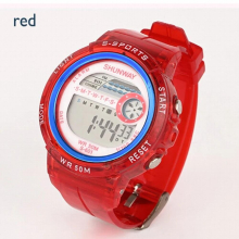 UTHAI CE28 Kids Sport DIgital Watch 50m Waterproof swimming clock for Girls boy JELLY LED Luminous Electronic for Children