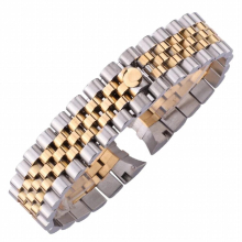 20mm Metal Watchbands Bracelet Men 316L Stainless Steel Watch Band Women Watch Strap Deployment Clasp Buckle Accessories