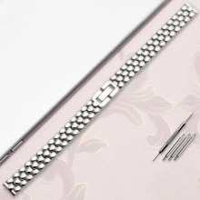 Stainless steel watchband bracelet Replacement strap 6mm 8mm 10mm 12mm14mm Small size dial ladys watch chain silver