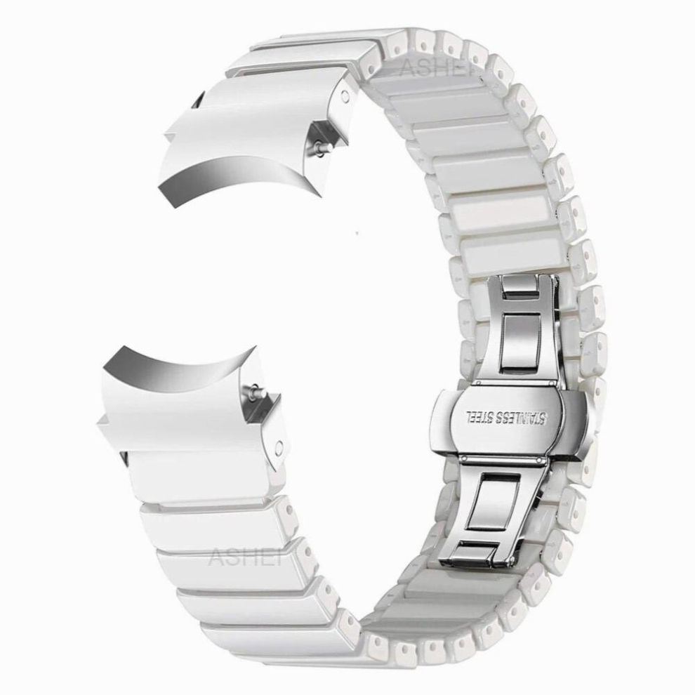 For Galaxy Watch 4 Band 46Mm 42Mm Metal No Gaps Ceramic Strap For Galaxy Watch 4 44Mm 40Mm Gapless Band Bracelet Multicoloured 885674455314