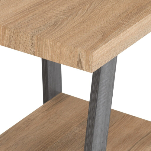 Seconique Eddie Side Table in Grey and Sonoma Oak Effect Finish 2