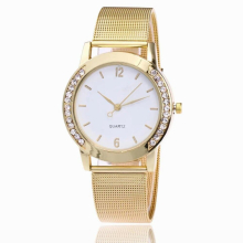 VANVAR net quartz female metal stainless steel watch ReLogio ladies clock 1887