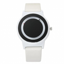 No-pointer PU Strap Watch Minimalist Creative Woman Ladies Dress Watch Women Quartz Wristwatch Couple Watch Relogio
