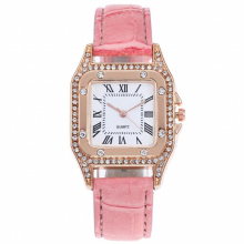 Women Watches Rectangl Watch Ladies Wrist Watches Women Leather Strap Crystal Watch For Female Relogio Feminino