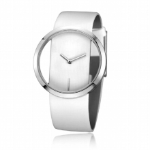 Casual Quartz Unique Stylish Hollow Skeleton Watches Leather Sport Ladies Wristwatches V44 Relogio masculino