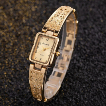 Womens Square Silver Watch Top Quartz Watch for Women Ladies Bracelet Wristwatches Saat Montre Femme