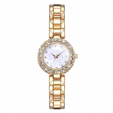 Women Rose Watch Ladies Quartz Diamond Wristwatch Female Bracelet Watches Women