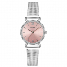 Women Watch Silver Dial Ladies Wristwatch Silver Mesh Female Clock Watch Women Relogio