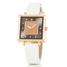 Square Women Watches Diamond Dial Rose Classic Ladies Dress Watches Retro Leather Wristwatches Reloj