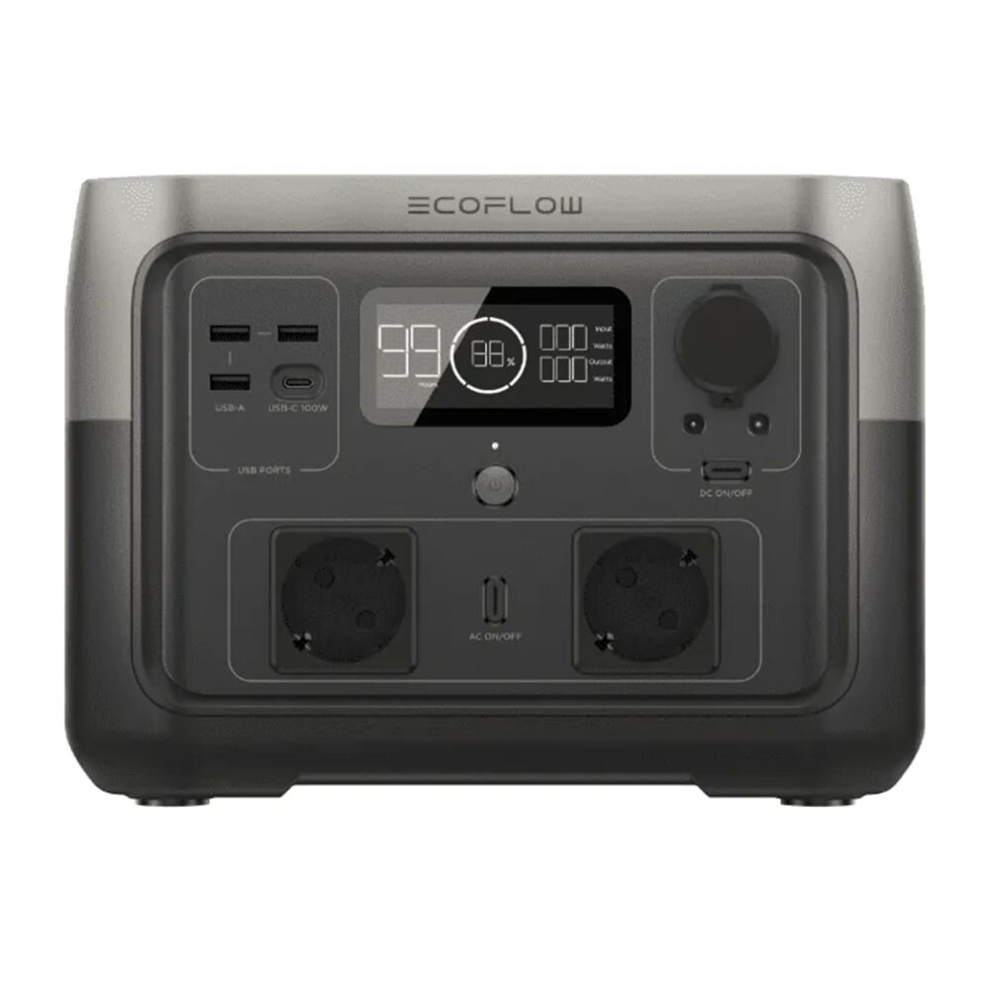 POW EcoFlow River 2 EU 256 Wh 360W Tragbare Powerstation