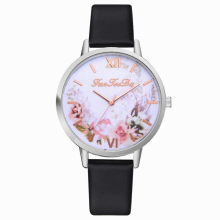 Girl Watch Women Embossed Flowers Small Fresh Printed Belt Dial Watches Female Student Quartz Clock Gift orologio