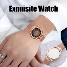 Good Luck Ladies Models Watches Occident Quartz Spin Womens Watch Watch Metal Band
