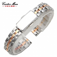 Womens small bracelet stainless steel watchband for watch straps 10mm 12mm 14mm silver rosegold wristwatches band belt
