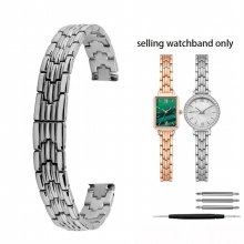High 8mm 10mm 12mm 14mm Fine steel watch chain small size watchband watch strap for Fossi/Armani Womens Bracelet