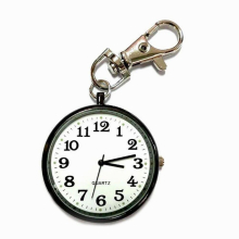 Quartz Pocket Watch Keychain Clocks Round Dial Portable Pendant for Women Men H9