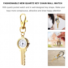 Retro Golden Pocket Watch Key Ring Novel Watch Keychain Hanging Pendant