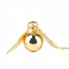 Necklace Pocket Watch Top Ball Pocket Watch Tiny Wings Necklace Pendant Clock for Kids Children Souvenir