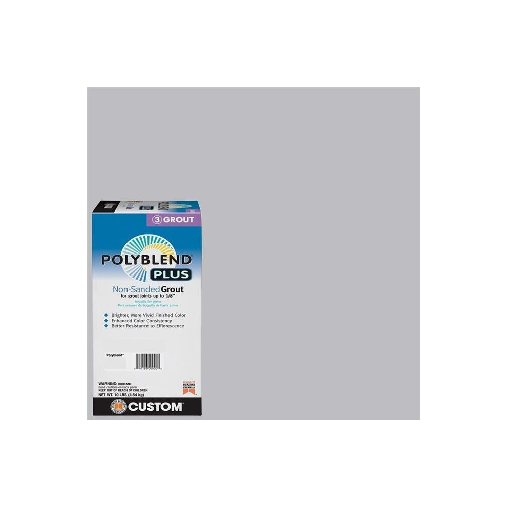10 lbs Polyblend Plus Indoor & Outdoor Non-Sanded Grout, Platinum