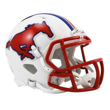 NCAA SMU Mustangs Replica Mini Speed Style Helmet