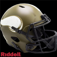 Minnesota Vikings Replica Full Size Speed Style Salute To Service Helmet