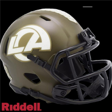 Los Angeles Rams Replica Mini Speed Style Salute To Service Helmet