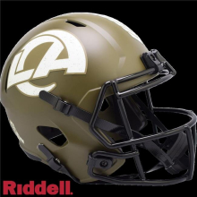 Los Angeles Rams Replica Full Size Speed Style Salute To Service Helmet