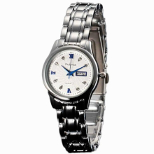 Women Calendar Watch Steel Strip Waterproof Quartz Analog Wristwatch Stainless Steel Watches ???? ??????? #35