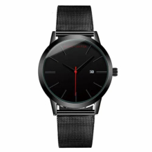 Relogio Masculino Analog Sports Wristwatch Display Date Mens Quartz Watch Steel Mesh Watch Men Watch