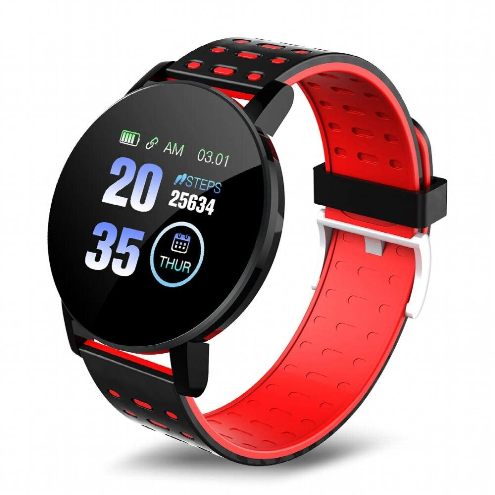 119S 1.44In Smart Watch Sleep Monitoring Fitness-Tracker Waterproof Bracelet Watch For Men Digital Watches Rel?Gio Masculino Red 885674565600