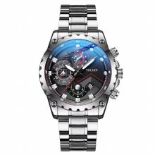 Mens Calendar Sports Watches Casual Quartz Stainless Steel Band Watch Relogio Masculino