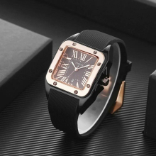 Watch Men Sports Outdoor Military Mens Watch Square Silicone Quartz Watch Mens Watch