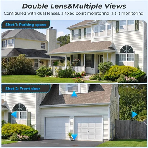 Security Camera Dual Lens 2.4ghz Wireless IP Camera Video Surveillance 2