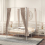 Costway Double Size Metal Canopy Bed Frame 4-Poster Modern Platform Wooden Slat Support 6