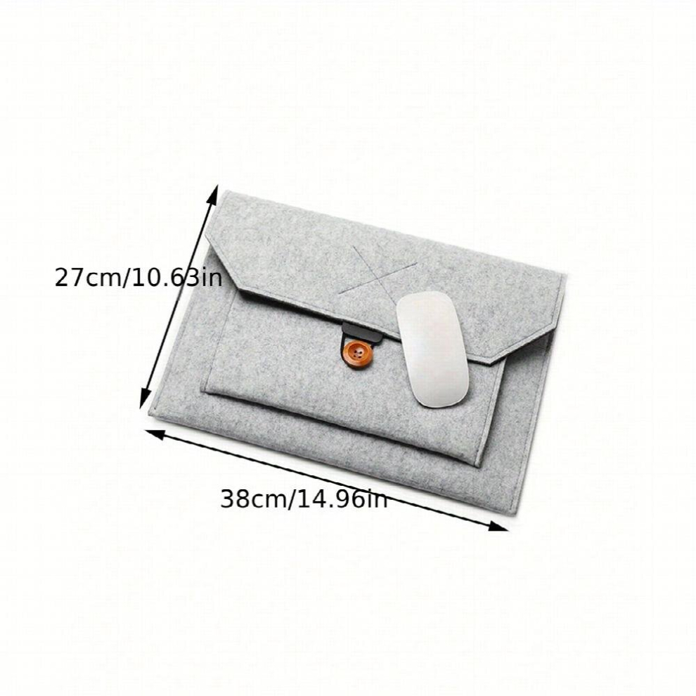 Felt Three Layer Laptop Bag Mobile Phone Bag Large Capacity Storage Bag Multicoloured 885674645876