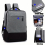 Travel Backpack Men Business Backpack School Waterproof Expandable USB Laptop Backpack 11