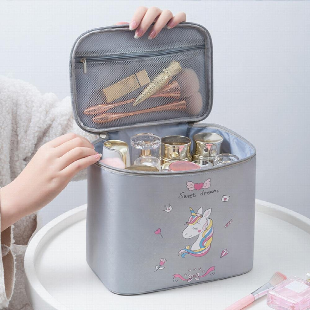 1pc Portable Cosmetic Bag Travel Portable Bag Large Capacity Cosmetic Storage Bag Waterproof Toiletry Bag