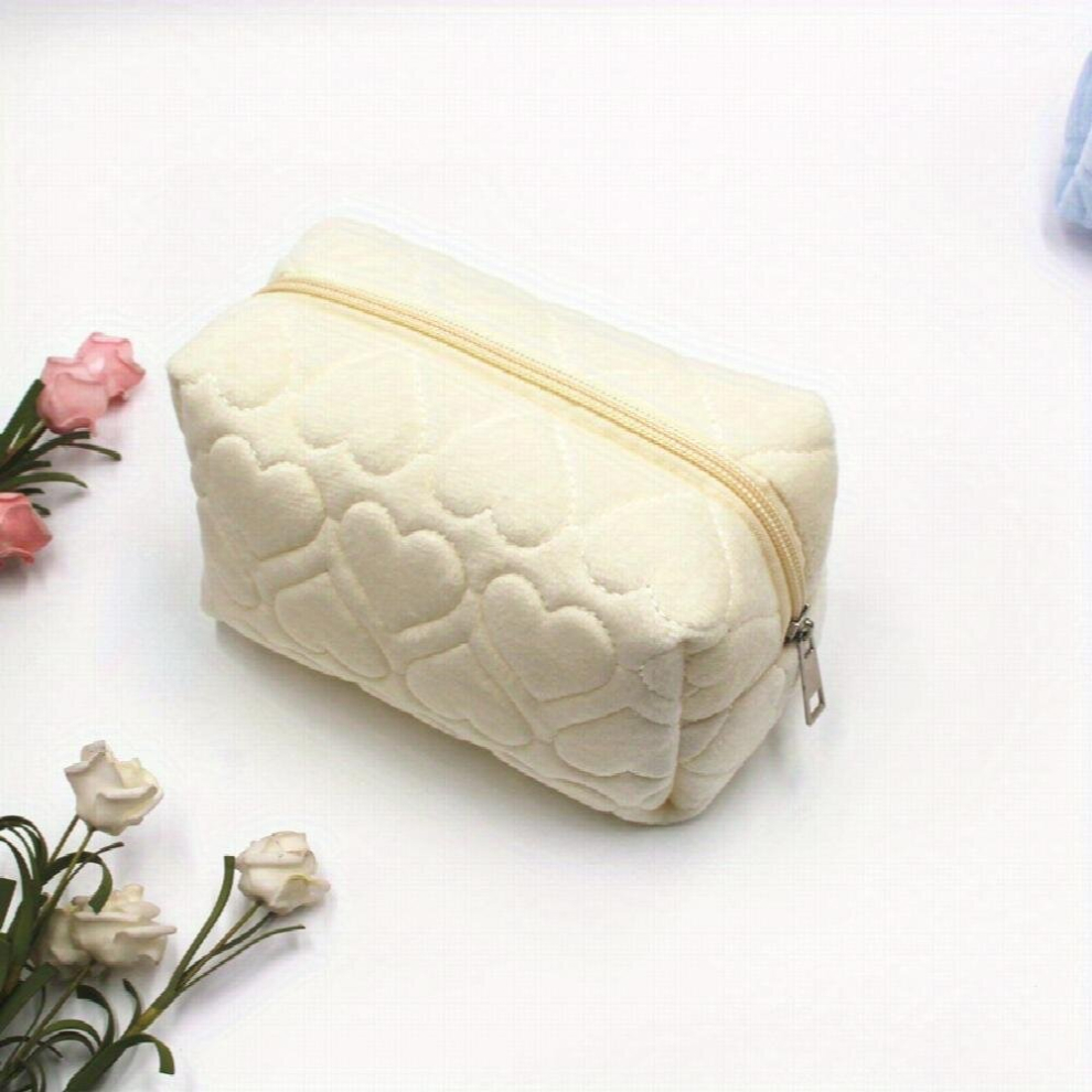 Corduroy Cosmetic Bag For Women Makeup Bag Make Up Organizer Storage Bag Travel Toiletry Bag Handbags Purses Pouch Pencil Case For Girls Pink