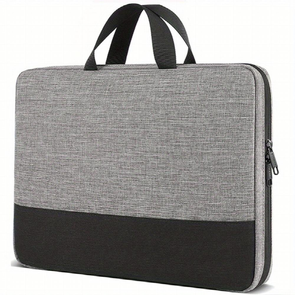 Portable Business Zipper Laptop Bag With Handle Waterproof Computer Bag Grey 885674648563