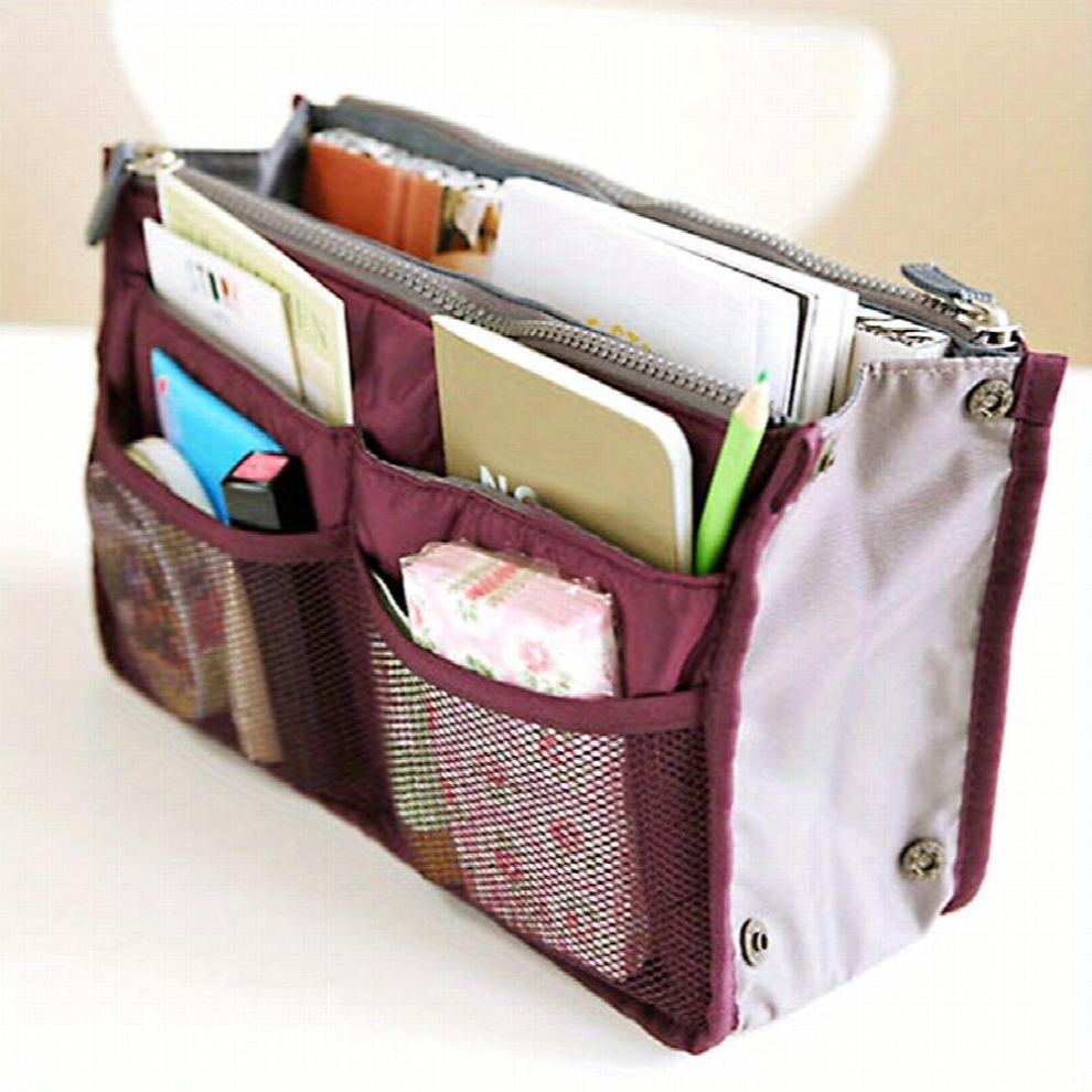 Double Zipper Bag Travel Storage Bag Hand held functional Cosmetic Bag Toiletry Bag