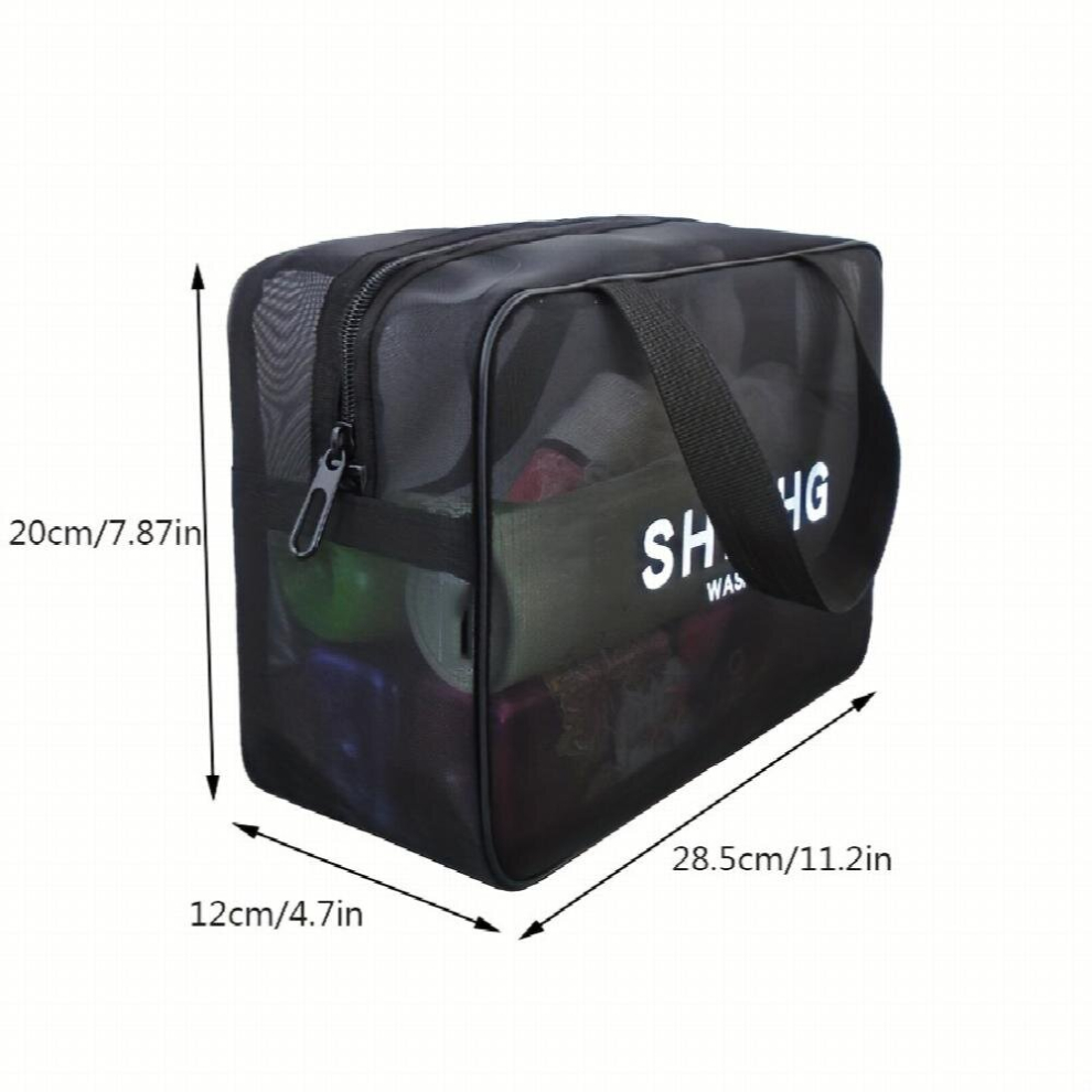 Mesh Cosmetics Bag Portable Toiletry Bag Travel Business Trip Storage Bag