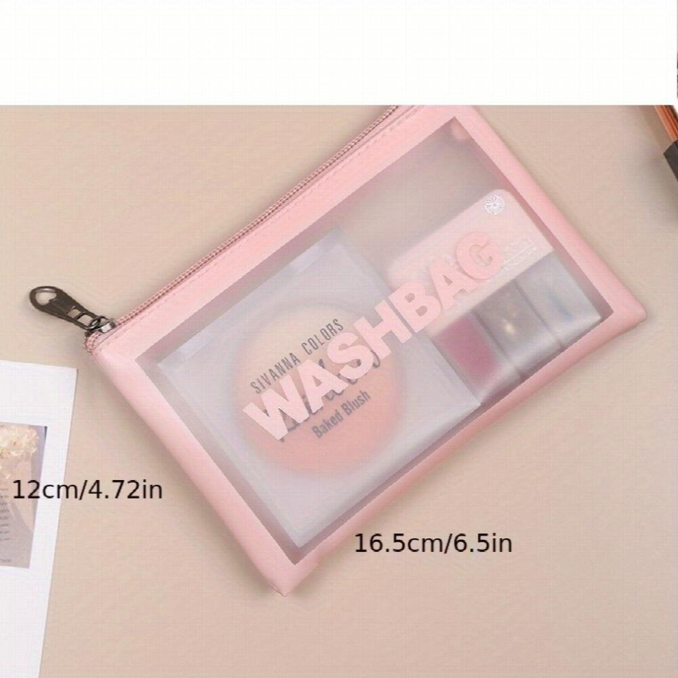 Waterproof Portable Toiletry Bag Frosted Cosmetics Bag Wash Bag Travel Storage Bag-image-OPC-PCYBGKN-NEW